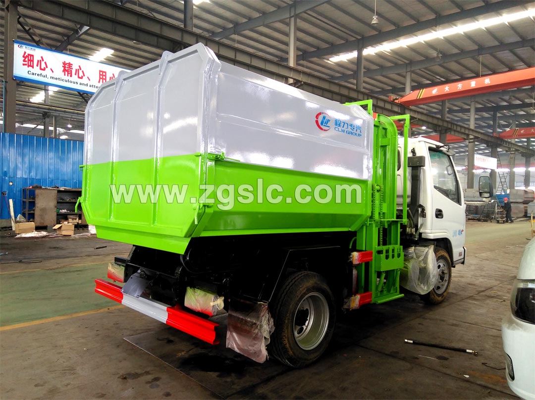 凱馬3.5方藍牌掛桶垃圾車_