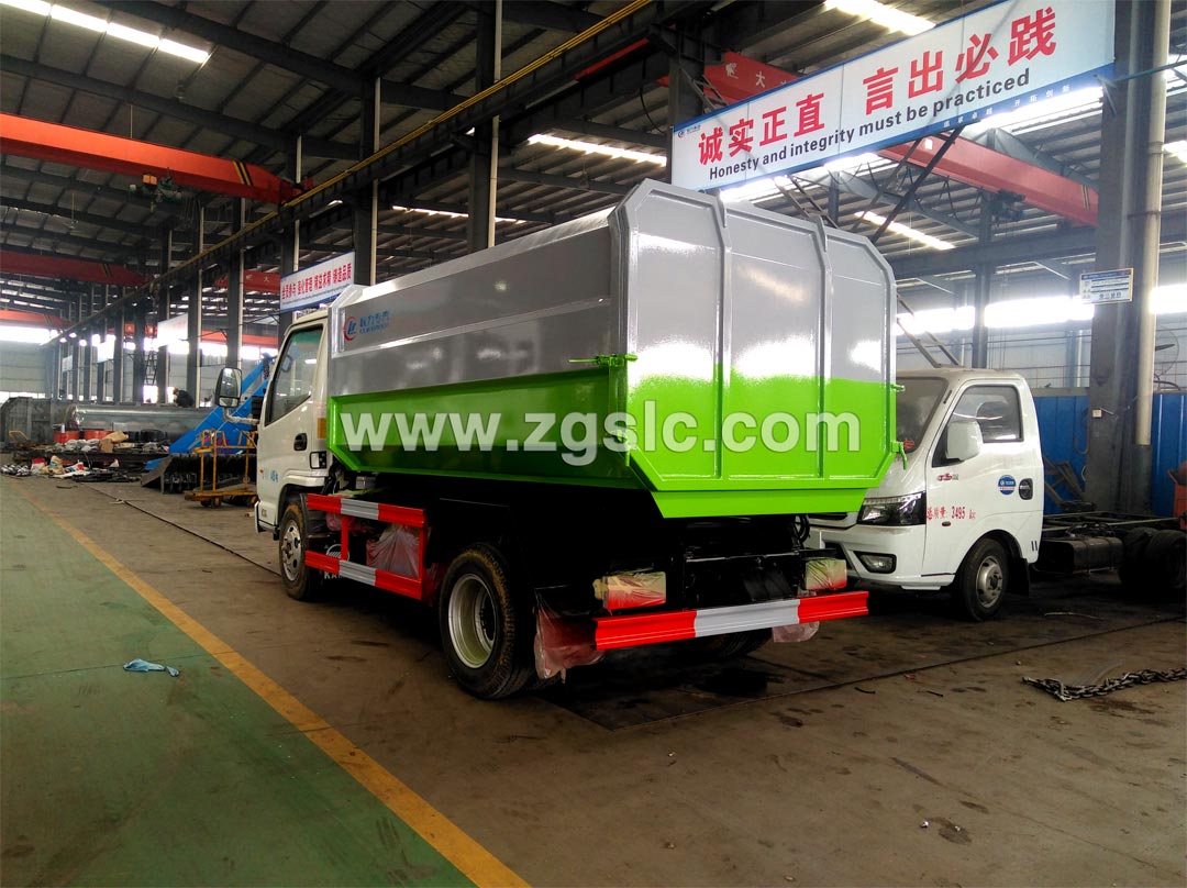 凱馬3.5方藍牌掛桶垃圾車_