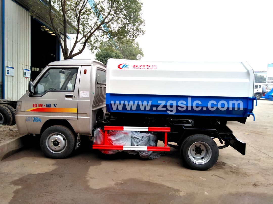 凱馬3方掛桶垃圾車_3方掛桶垃圾車價格