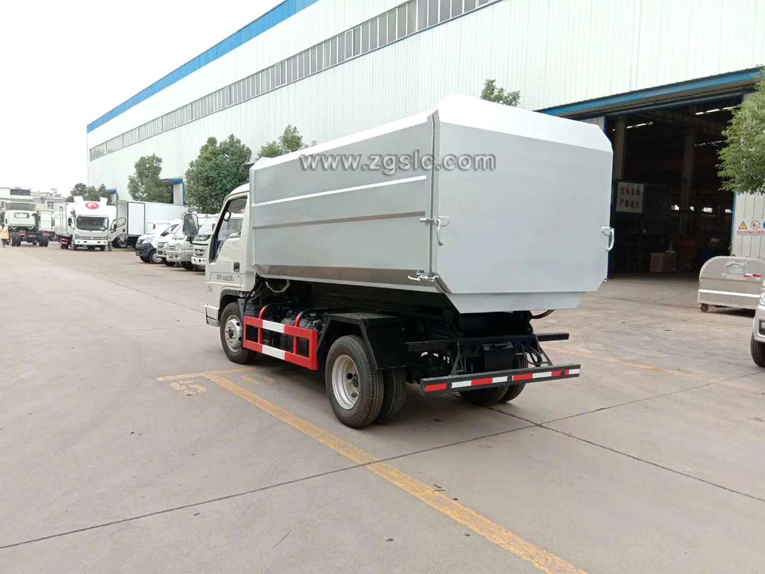 福田3方掛桶垃圾車(chē)_掛桶垃圾車(chē)廠(chǎng)家直銷(xiāo)